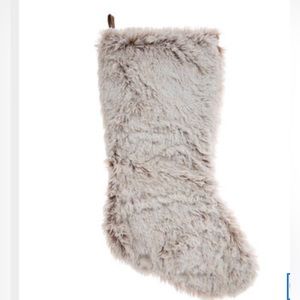 (3) Cream Faux Fur Stockings